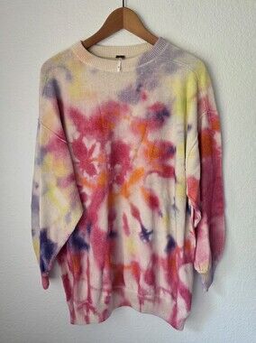 Free People Tie Dye Sweater, 100% cotton, Size XS